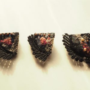 Black Swan ; earrings and barrette