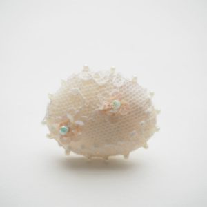 White Shell ; brooch
