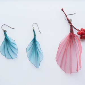 Leaves ; earrings