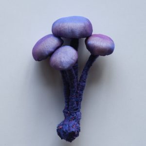 きのこのブローチ