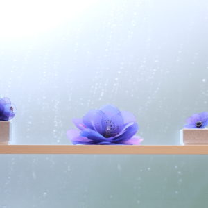 blue flower accessories